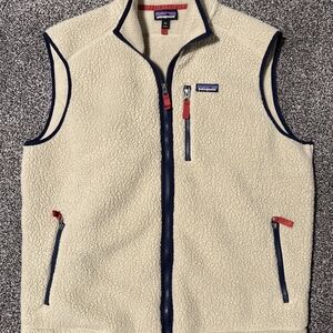 Patagonia Cream Retro Fleece Vest